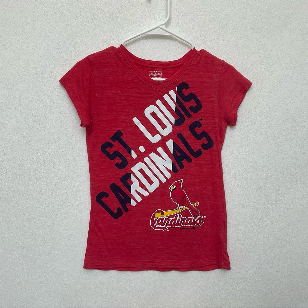 Kid's Team Athletics St. Louis Cardinals Graphic Tee Size XL 14/16 Baseball